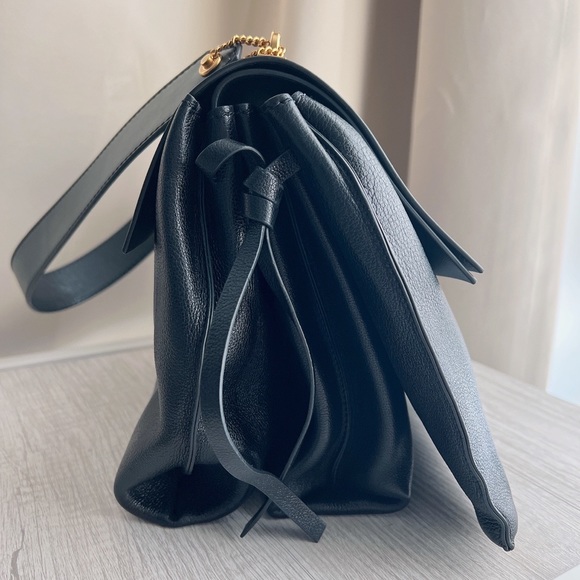 Valentino V-Ring Medium Leather Shoulder Bag - Picture 3 of 15